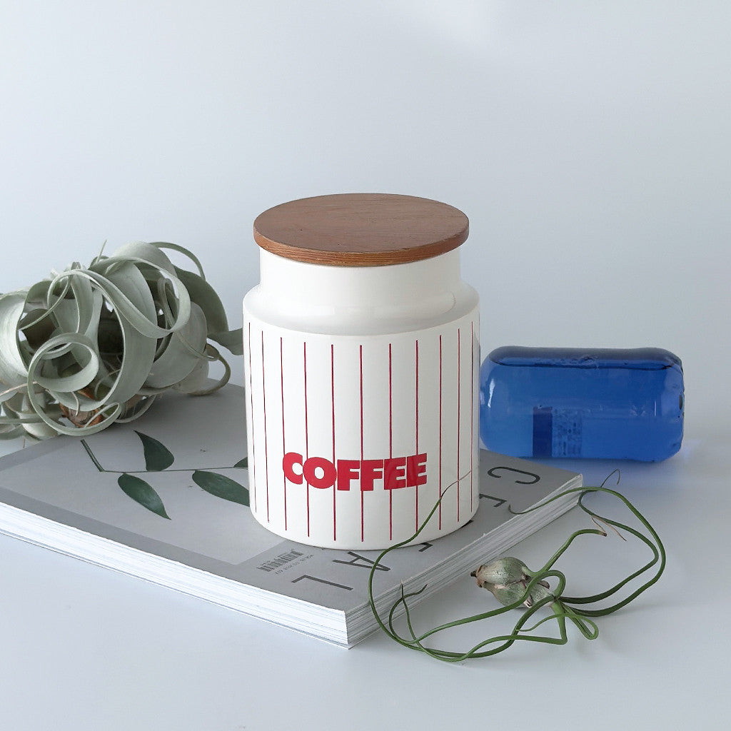 STRIPE ストライプ キャニスター "COFFEE"