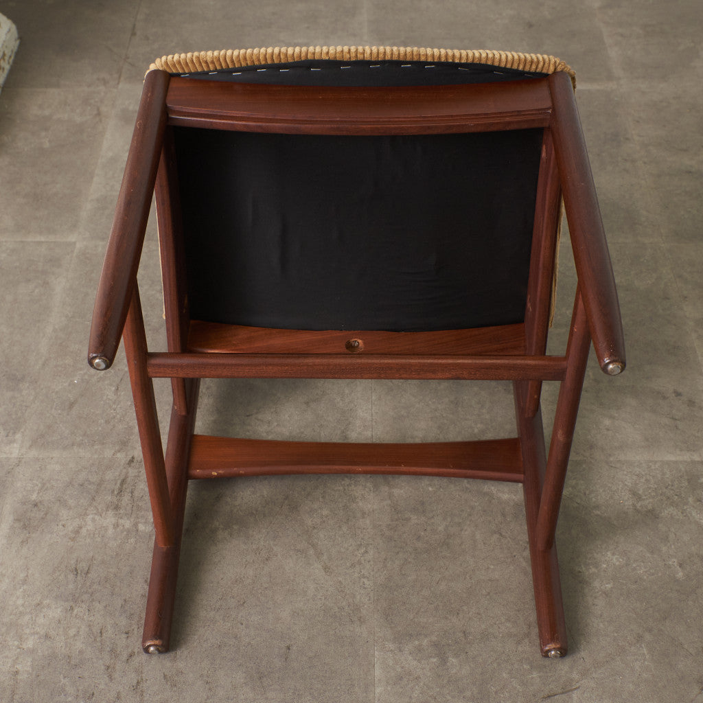 英国ヴィンテージ ダイニングチェア / 張替済