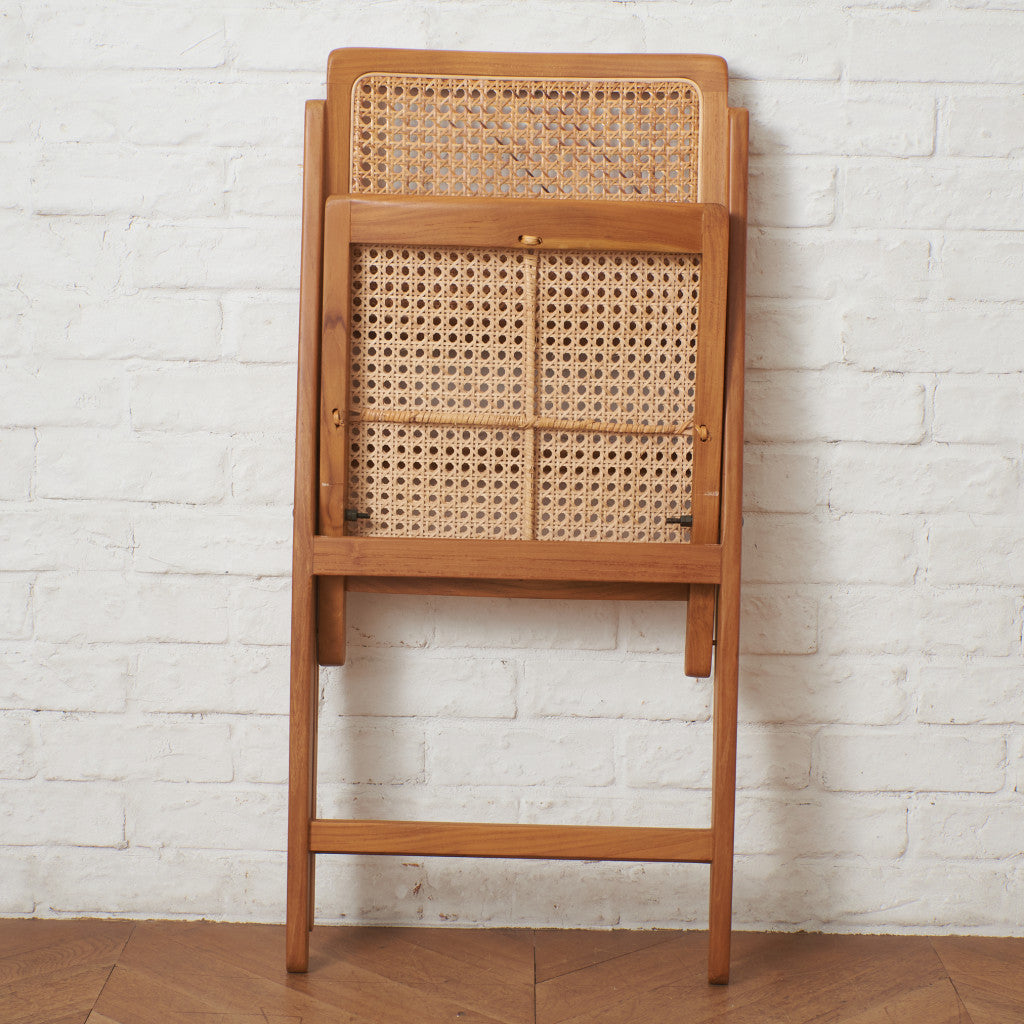 ラタン編み フォールディングチェア