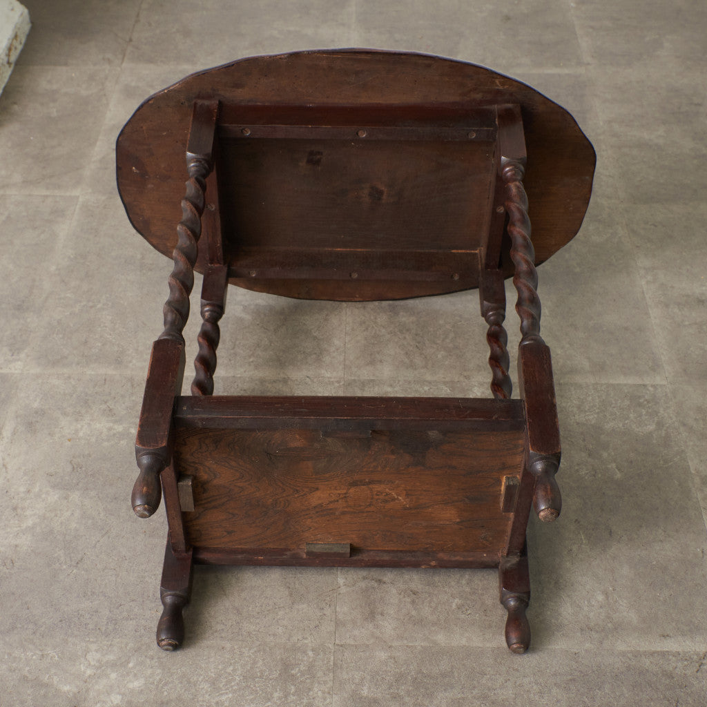 英国アンティーク バーリーシュガーツイスト サイドテーブル