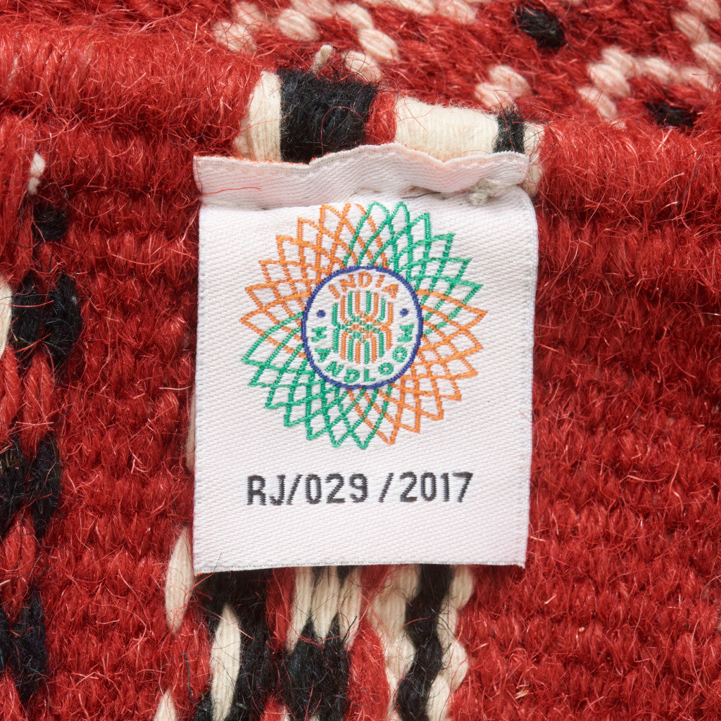 インド製 手織りラグ