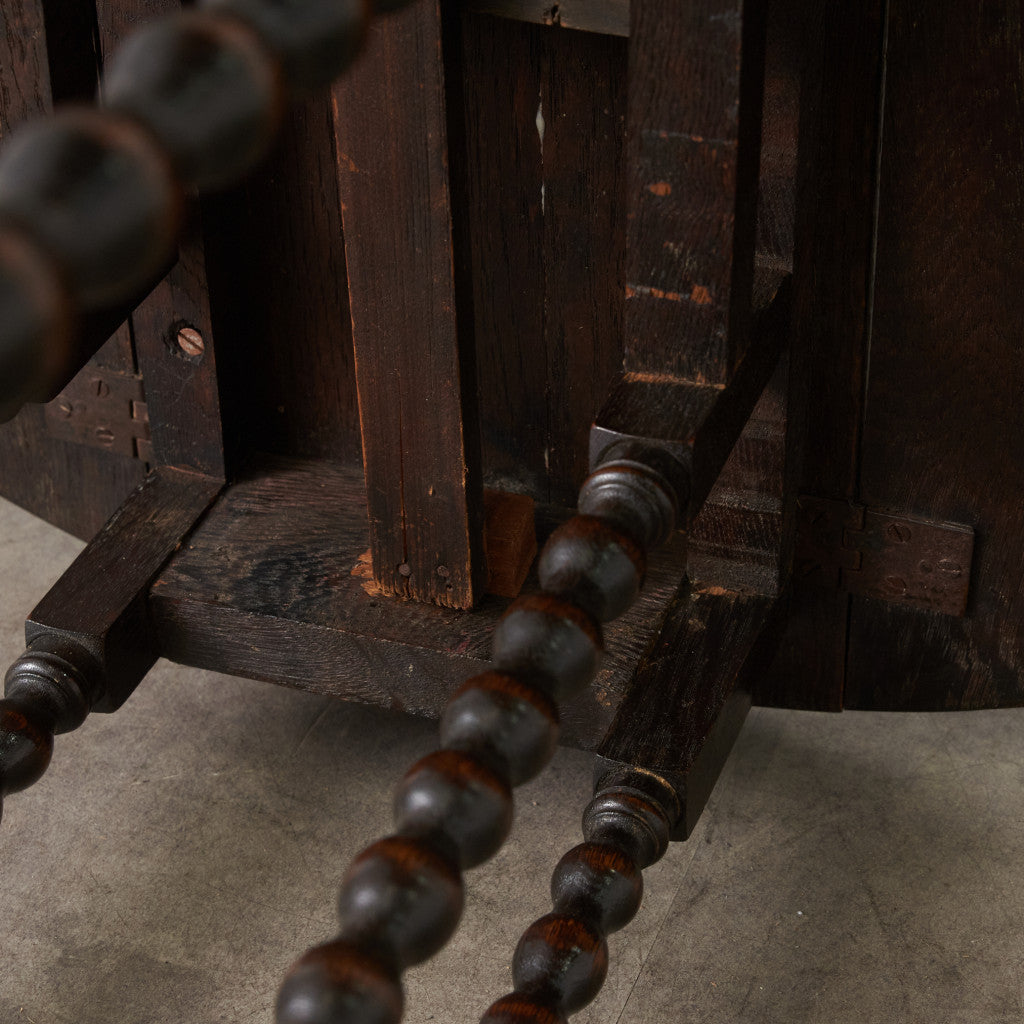 英国アンティーク ドロップリーフ ゲートレッグテーブル