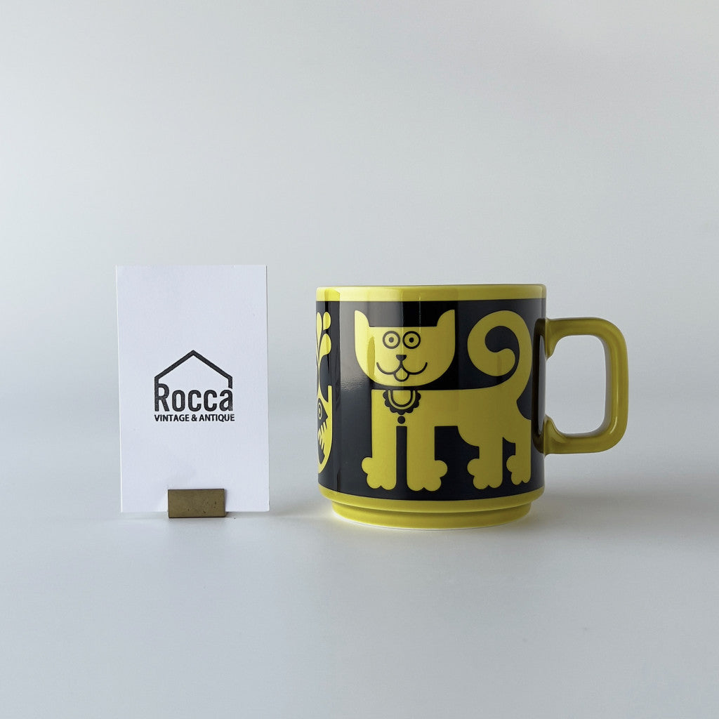 Hornsea x Magpie マグカップ Cat & Pirhana Chartreuse