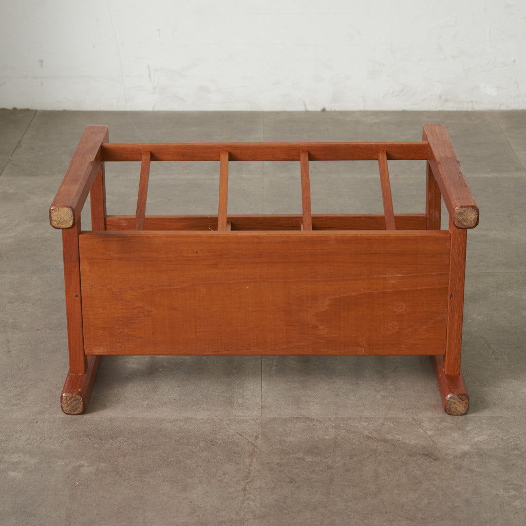 北欧ヴィンテージ チーク材 マガジンラック