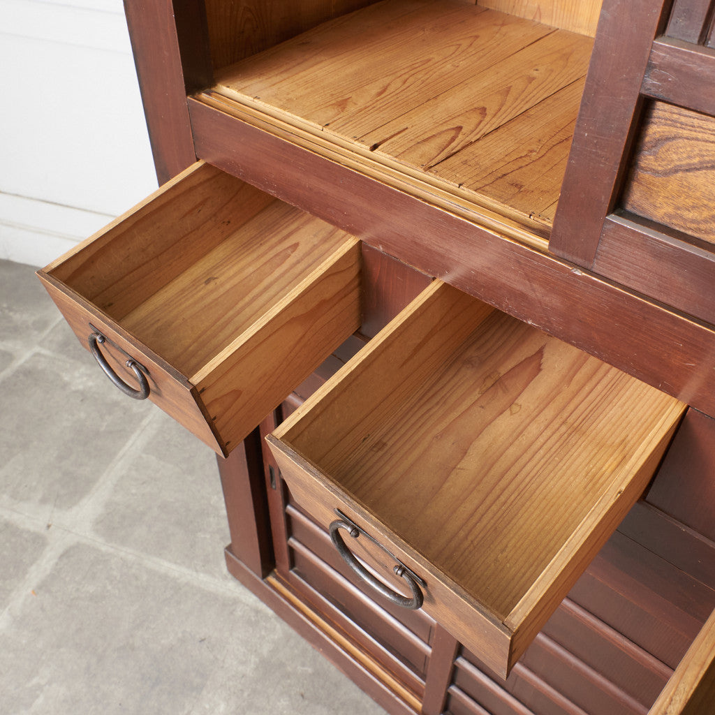 近江箪笥 欅材 水屋箪笥