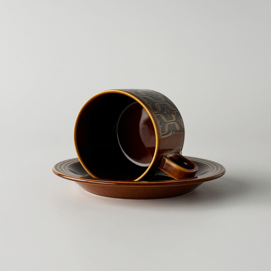 HEIRLOOM エアルーム カップ&ソーサー Autumn brown