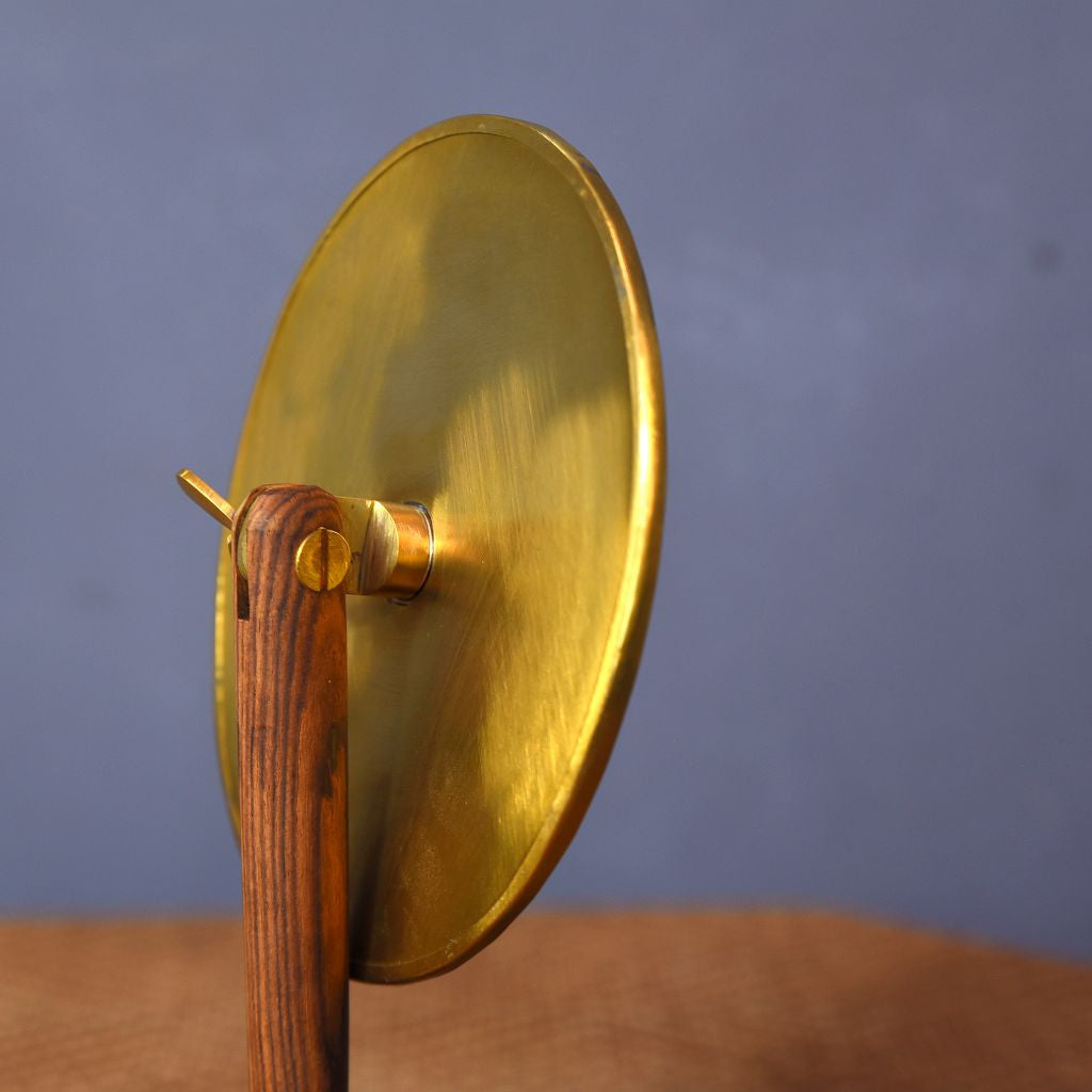 BRASS&WOOD スタンドミラー オーバル