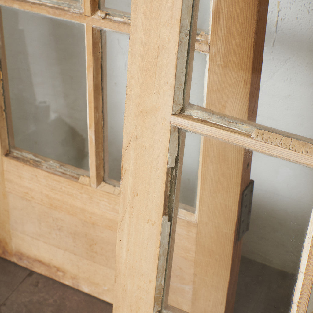 英国アンティーク 両開き ガラスドア