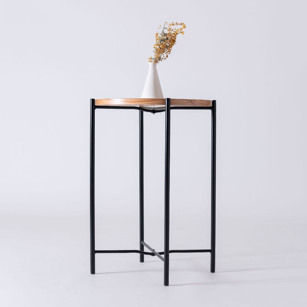 ラタンバスケット サイドテーブル