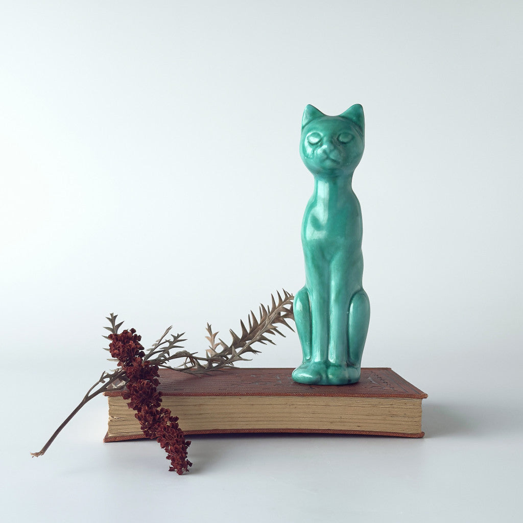 英国ヴィンテージ 猫のオブジェ