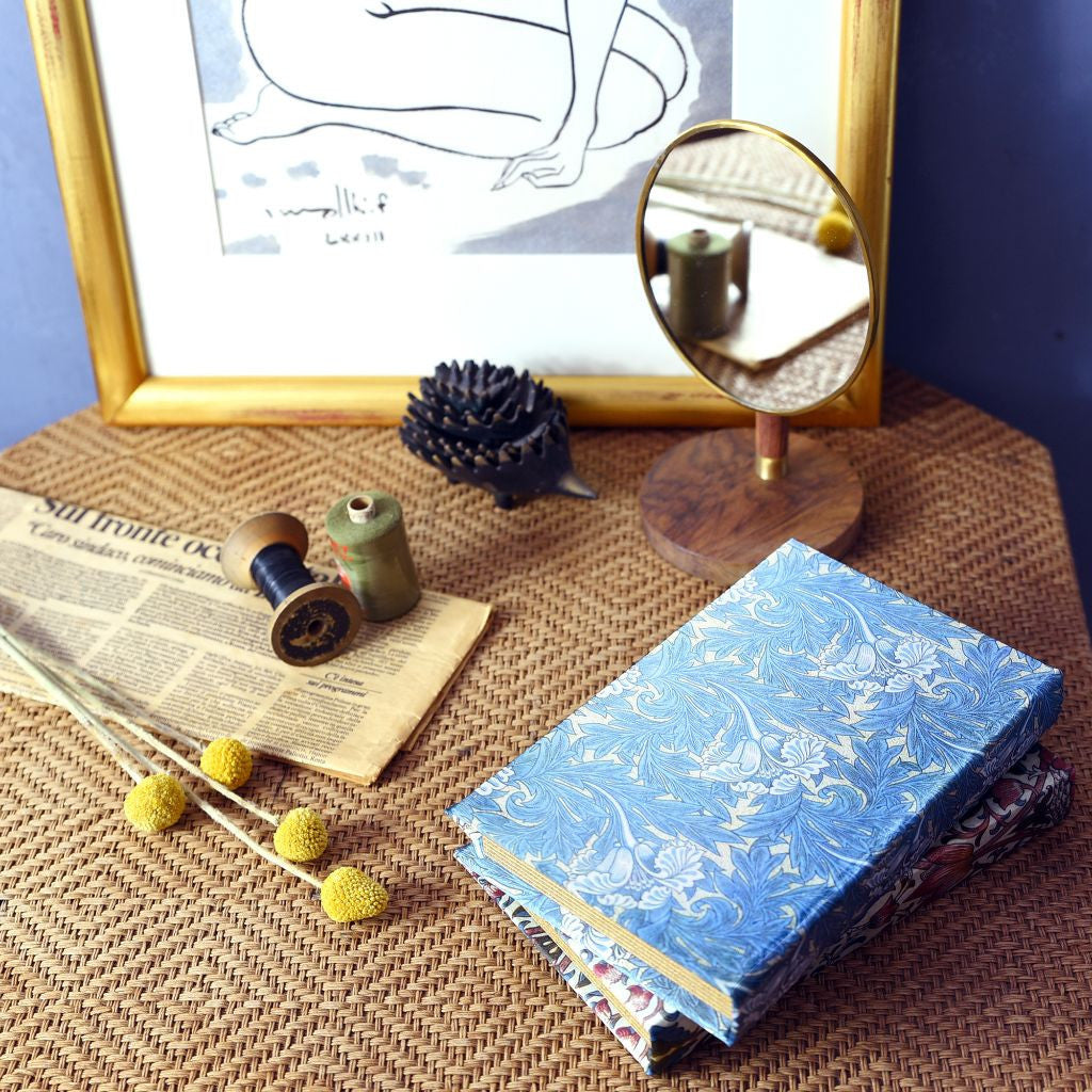 BRASS&WOOD スタンドミラー オーバル