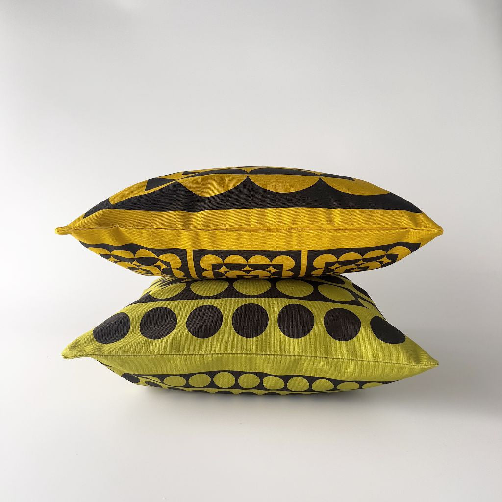 Hornsea クッション Squarcles イエロー