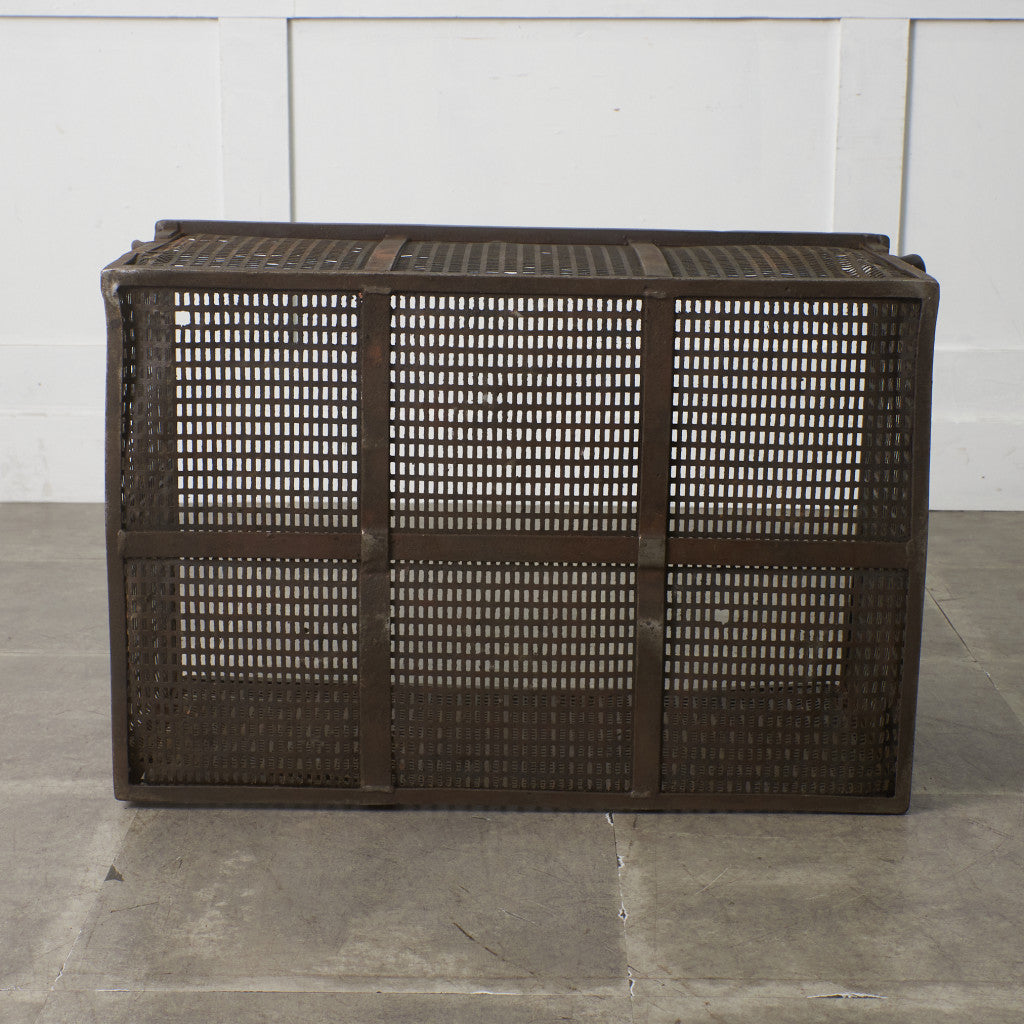 ヴィンテージ メタル メッシュバスケット