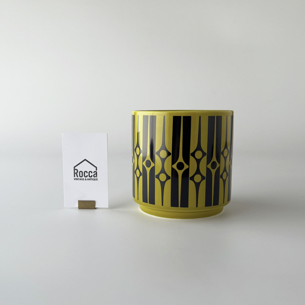 Hornsea プランターカバー M Geo Chartreuse