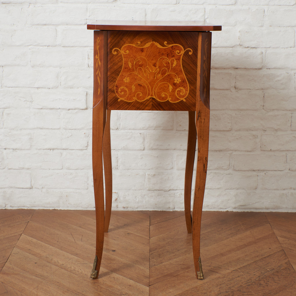 イタリア製 ミラー付き サイドテーブル