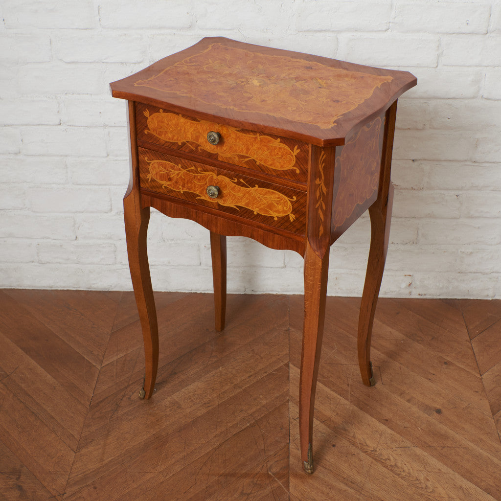 イタリア製 ミラー付き サイドテーブル