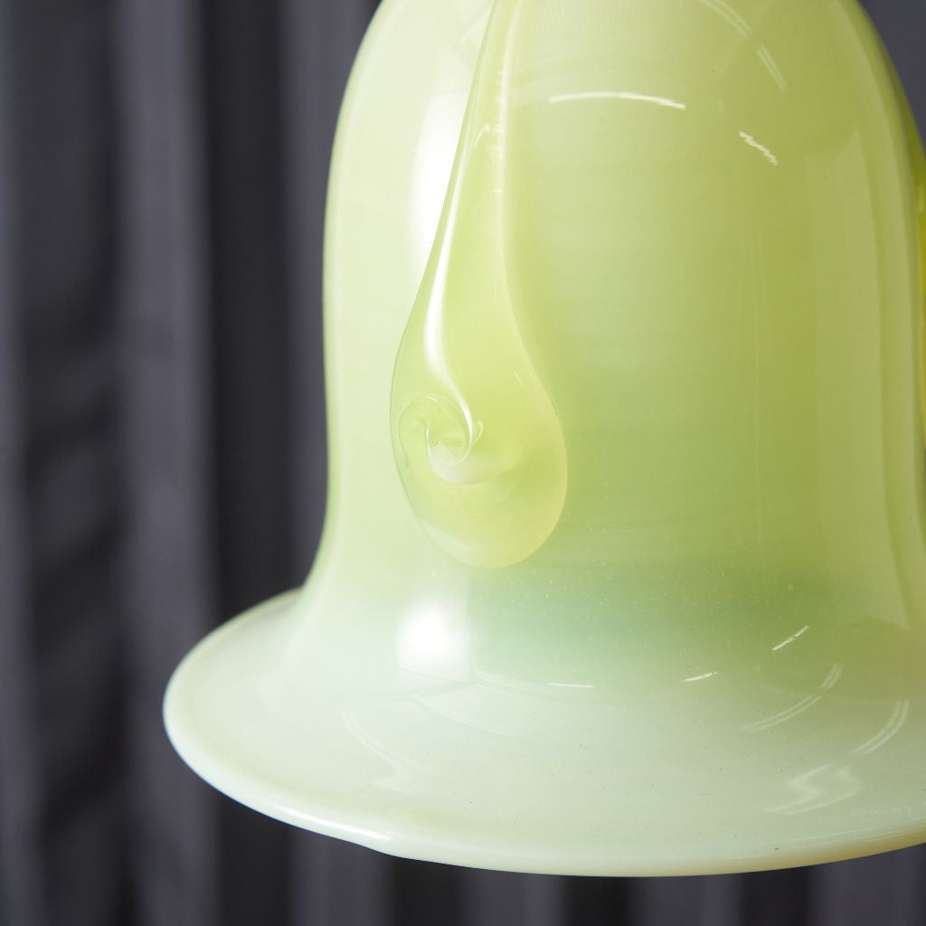 西欧アンティーク ヴァセリンガラス ペンダントライト