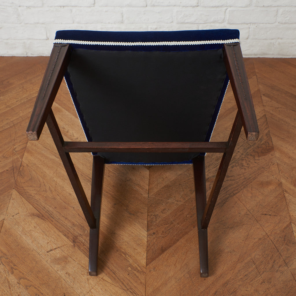 英国アンティーク サロンチェア / 張替済