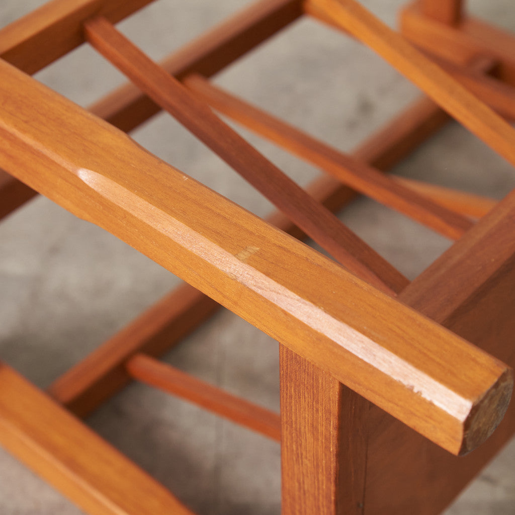 北欧ヴィンテージ チーク材 マガジンラック