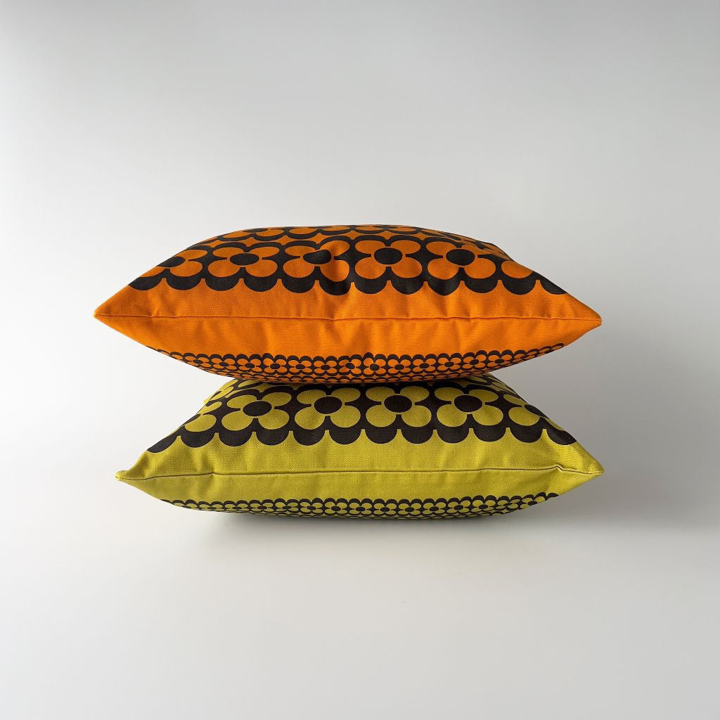 Hornsea クッション Repeat Flower オレンジ