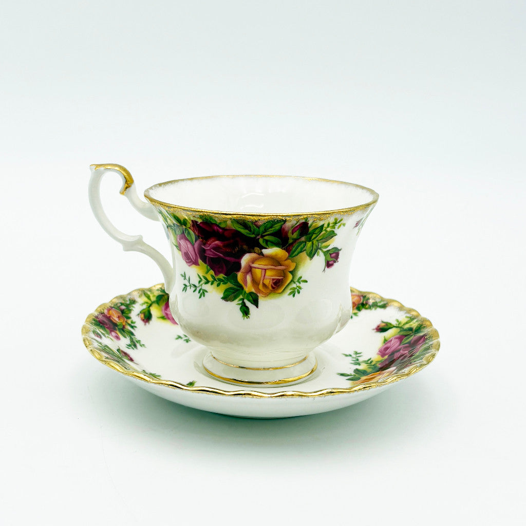 英国ヴィンテージ ♤ ロイヤルアルバート ♤ オールドカントリーローズ♤ JOY オールドカントリーローズ カップ&ソーサー – rocca rocca