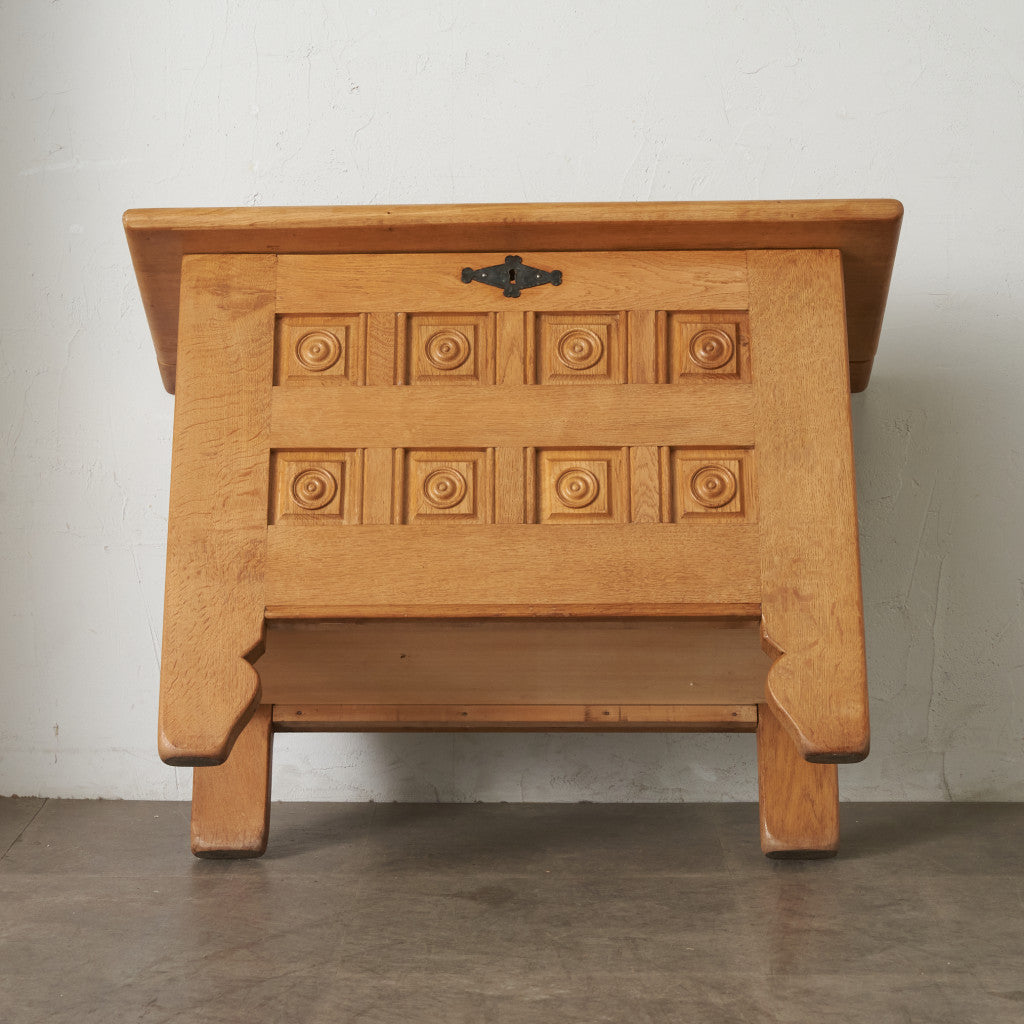 英国クラシック オーク材 ブランケットボックス