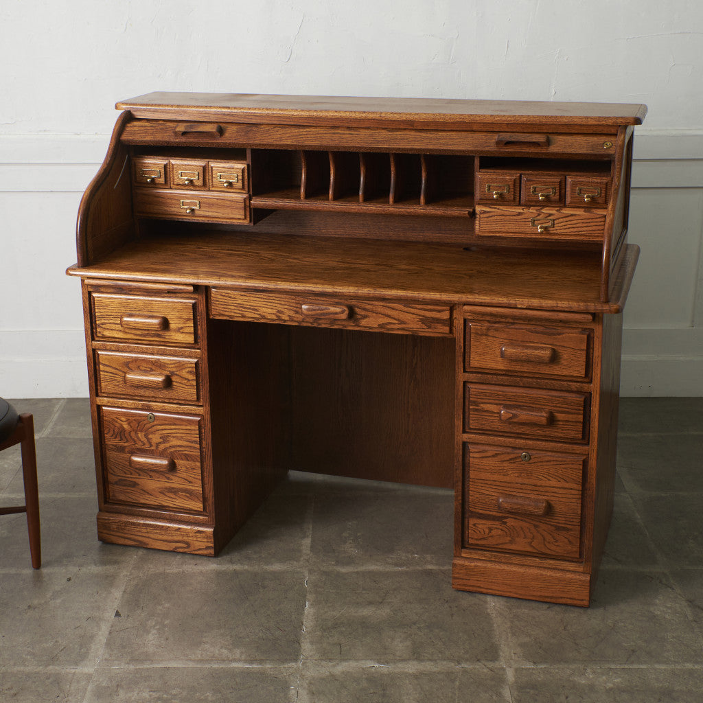 ヴィンテージ ロールトップデスク