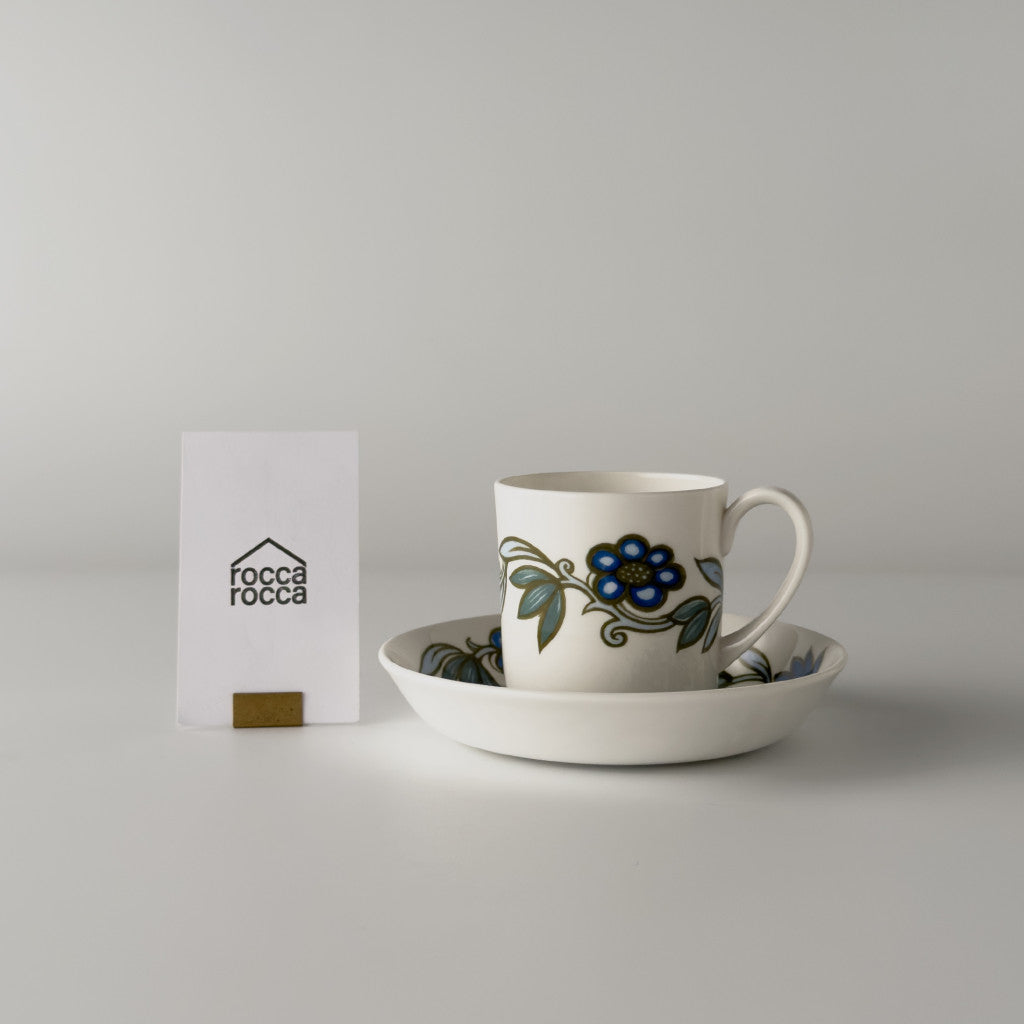 ART NOUVEAU アールヌーボー ブルー カップ&ソーサー