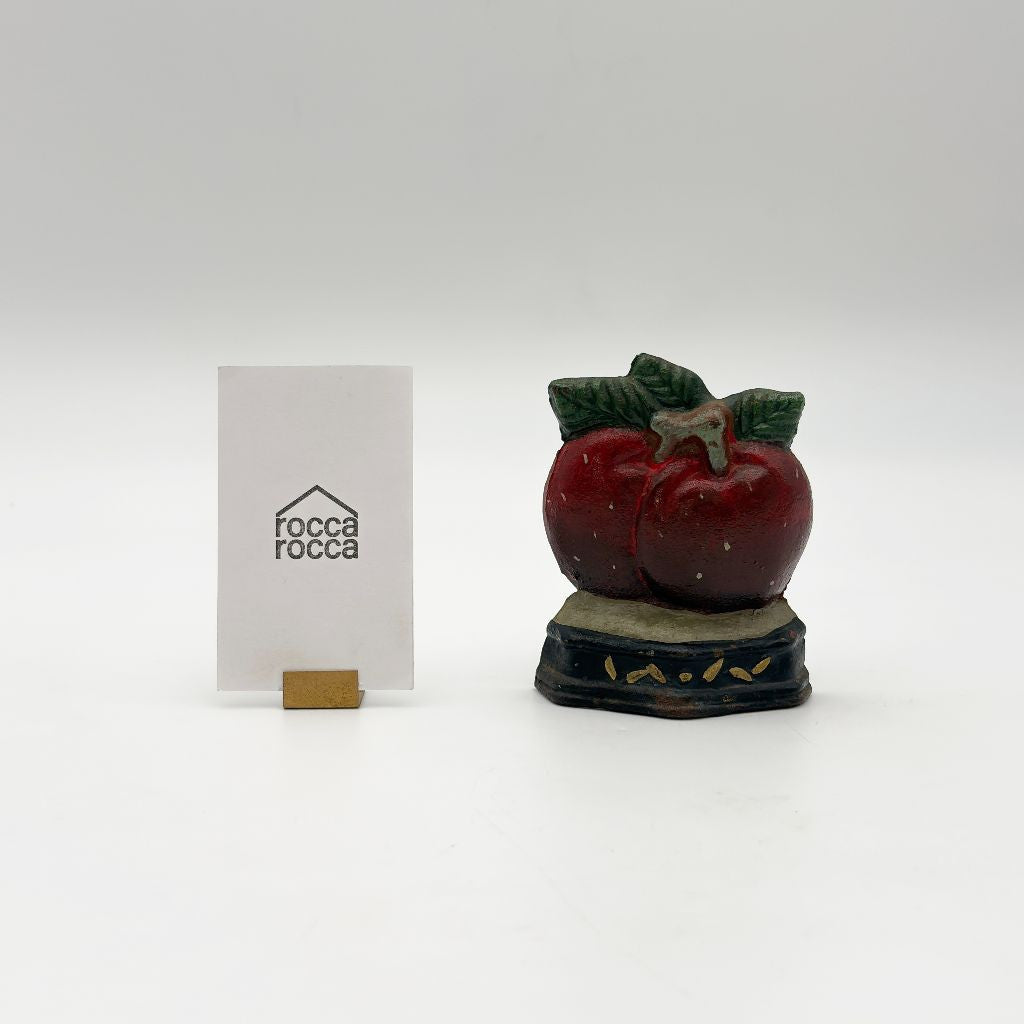 ヴィンテージ ドアストッパー / りんご