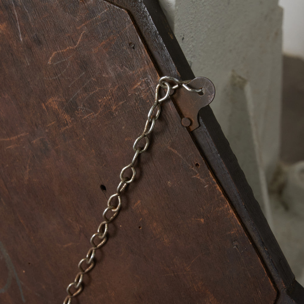 英国アンティーク オーク材 ウォールミラー