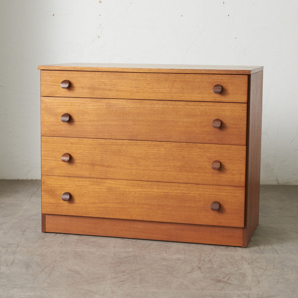 英国ヴィンテージ 4段チェスト