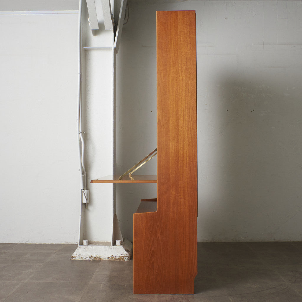 ヴィンテージ ビューロー付きブックケース