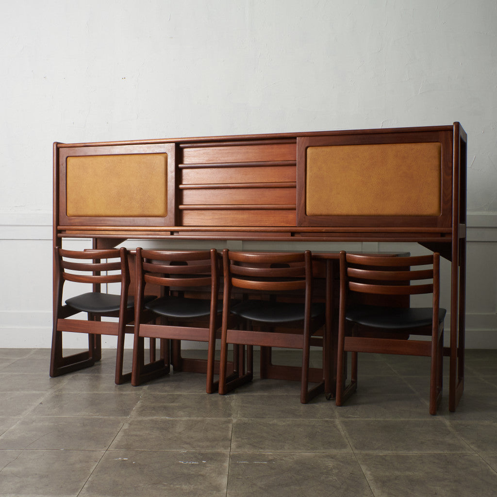 ヴィンテージ リビングシステム 6点セット / 座面張替済