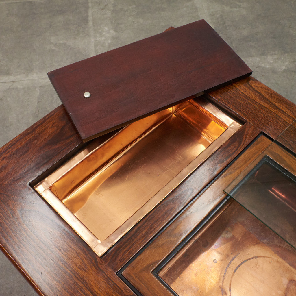 欅無垢材 関西火鉢テーブル