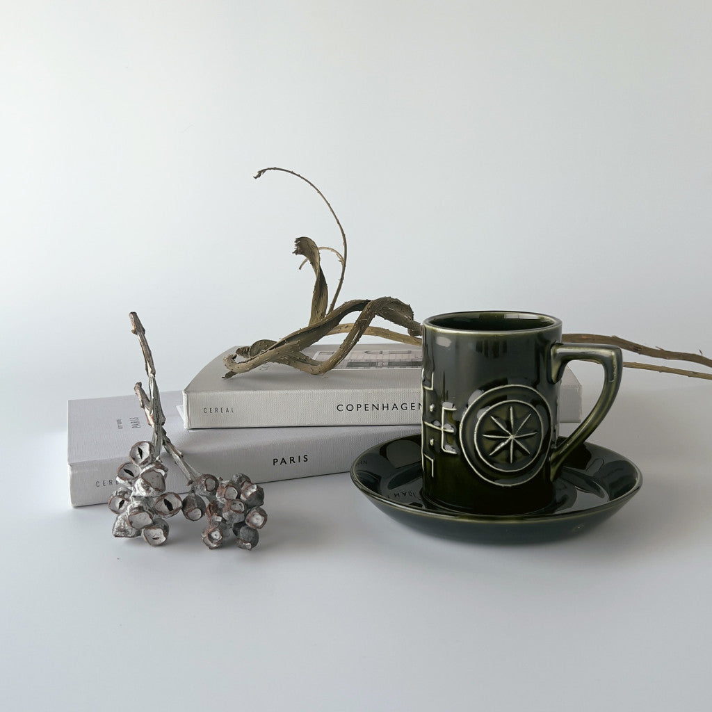 Totem トーテム カップ&ソーサー グリーン