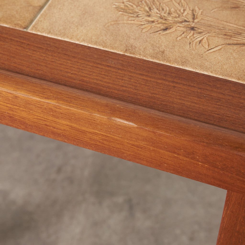 ヴィンテージ タイルトップ ローテーブル