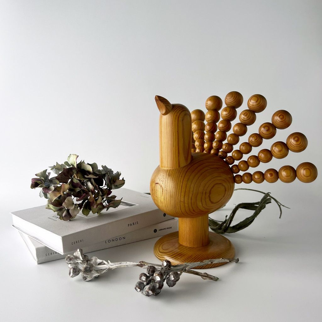 ヴィンテージ くじゃくのオブジェ