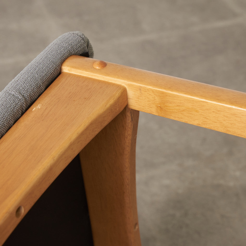 英国ヴィンテージ ダイニングチェア / 張替済