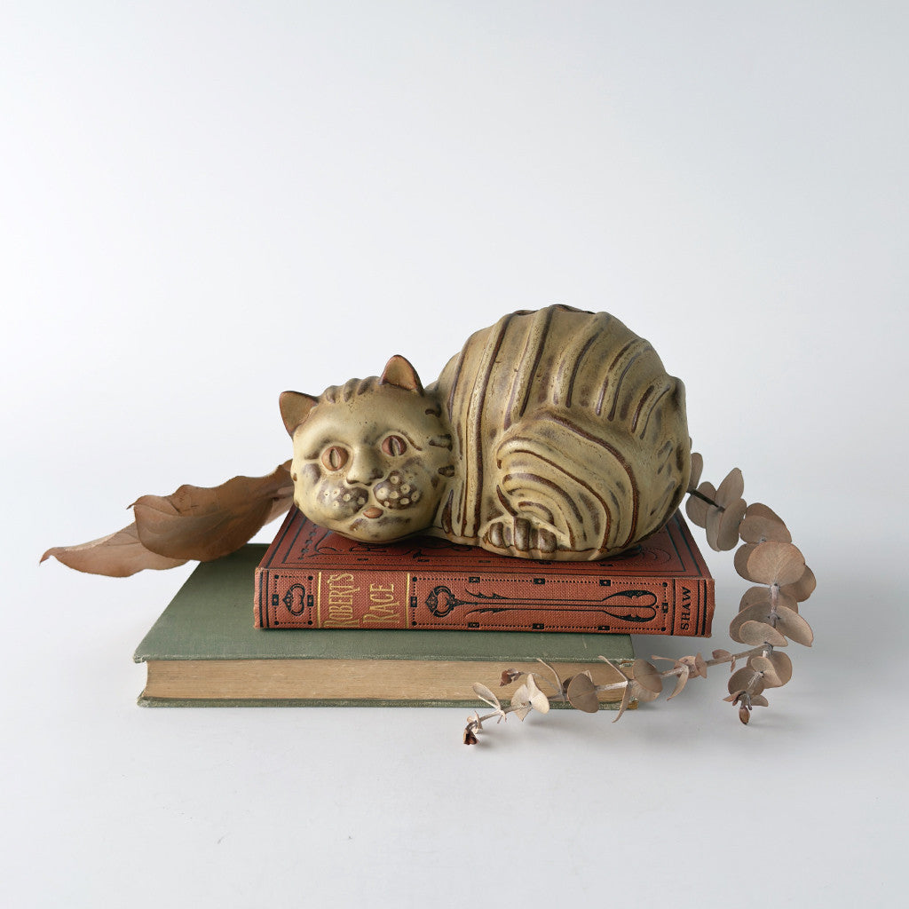 英国ヴィンテージ 猫の貯金箱