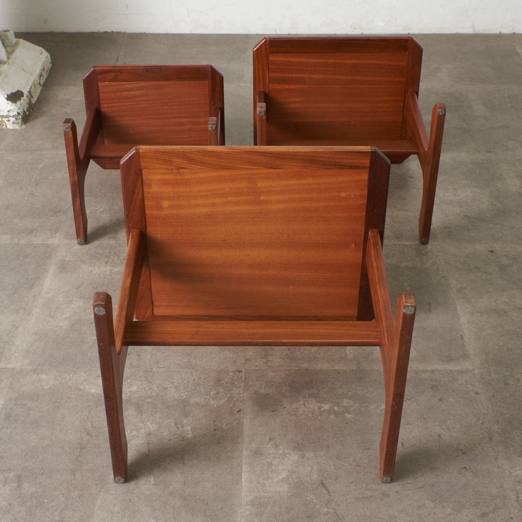 ヴィンテージ タイルトップ ネストテーブル (3585D)