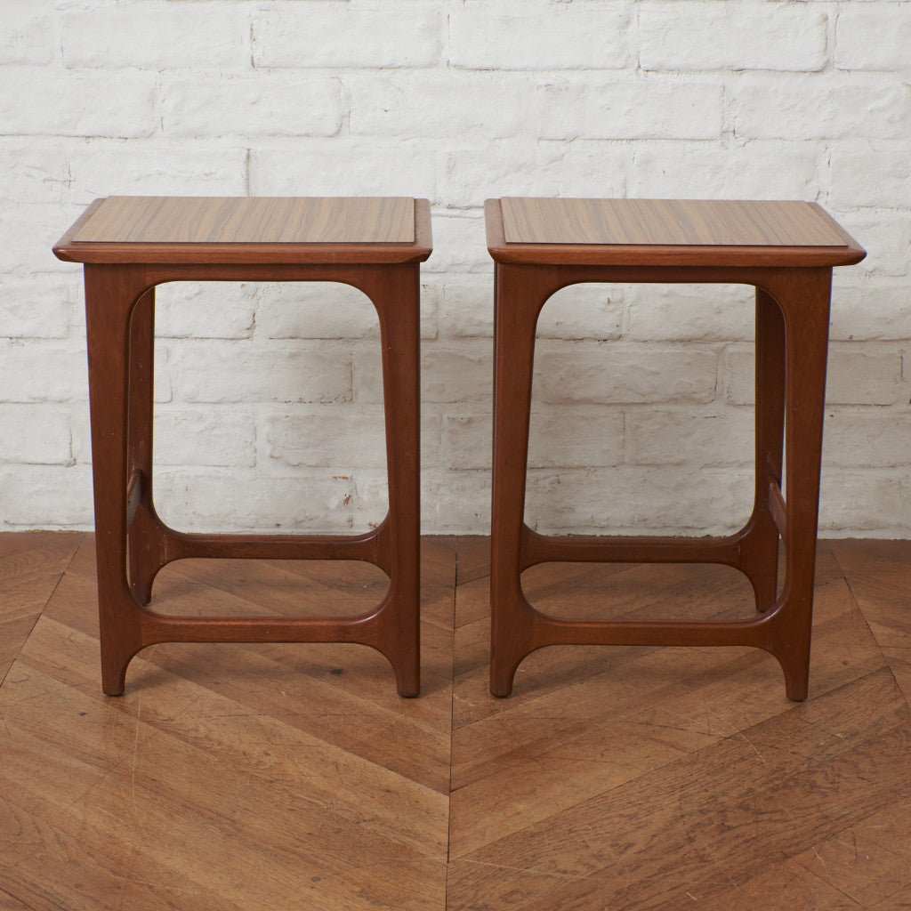 オールドマルニ 孔雀印 サイドテーブル 2点セット