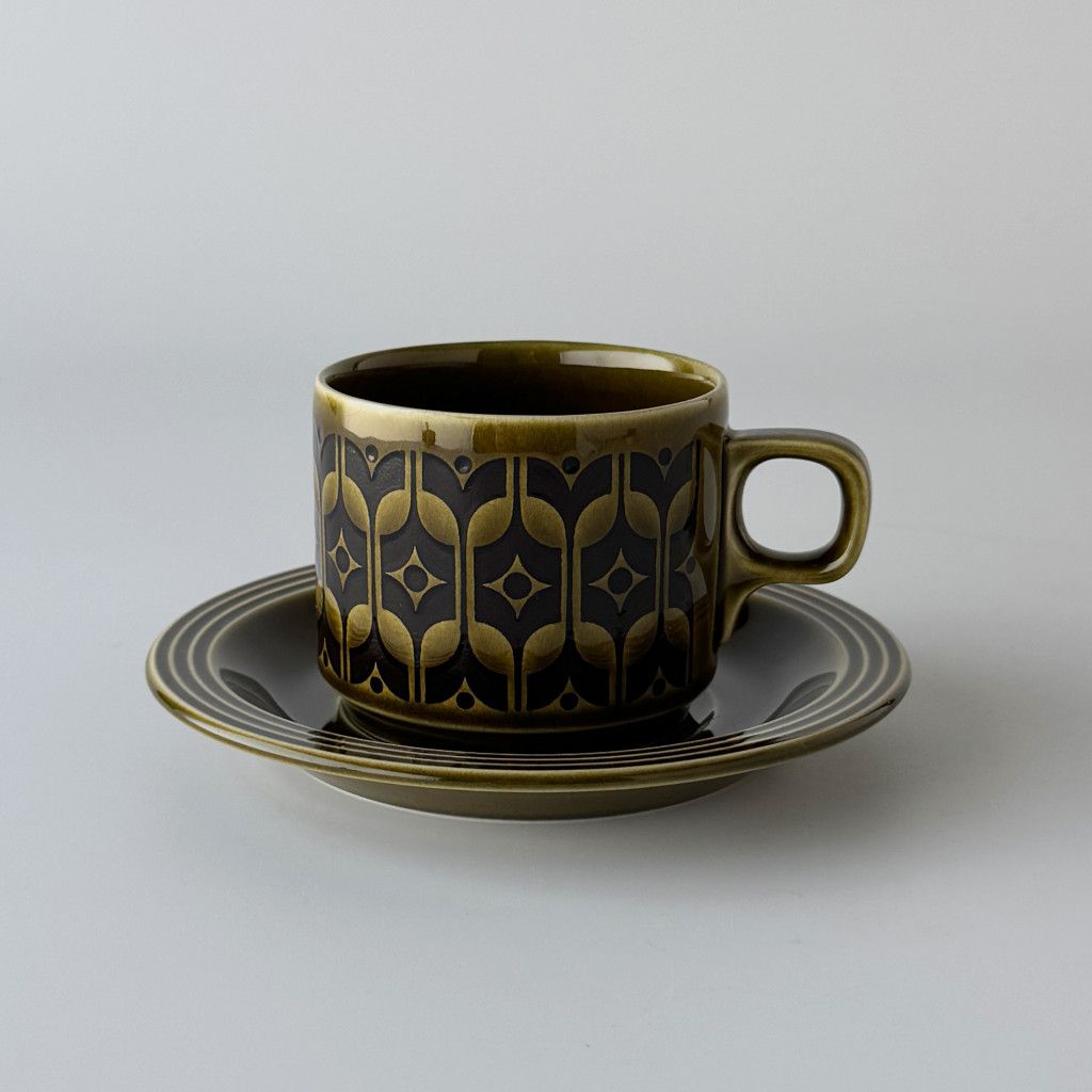Heirloom エアルーム カップ&ソーサー Lakeland green 緑