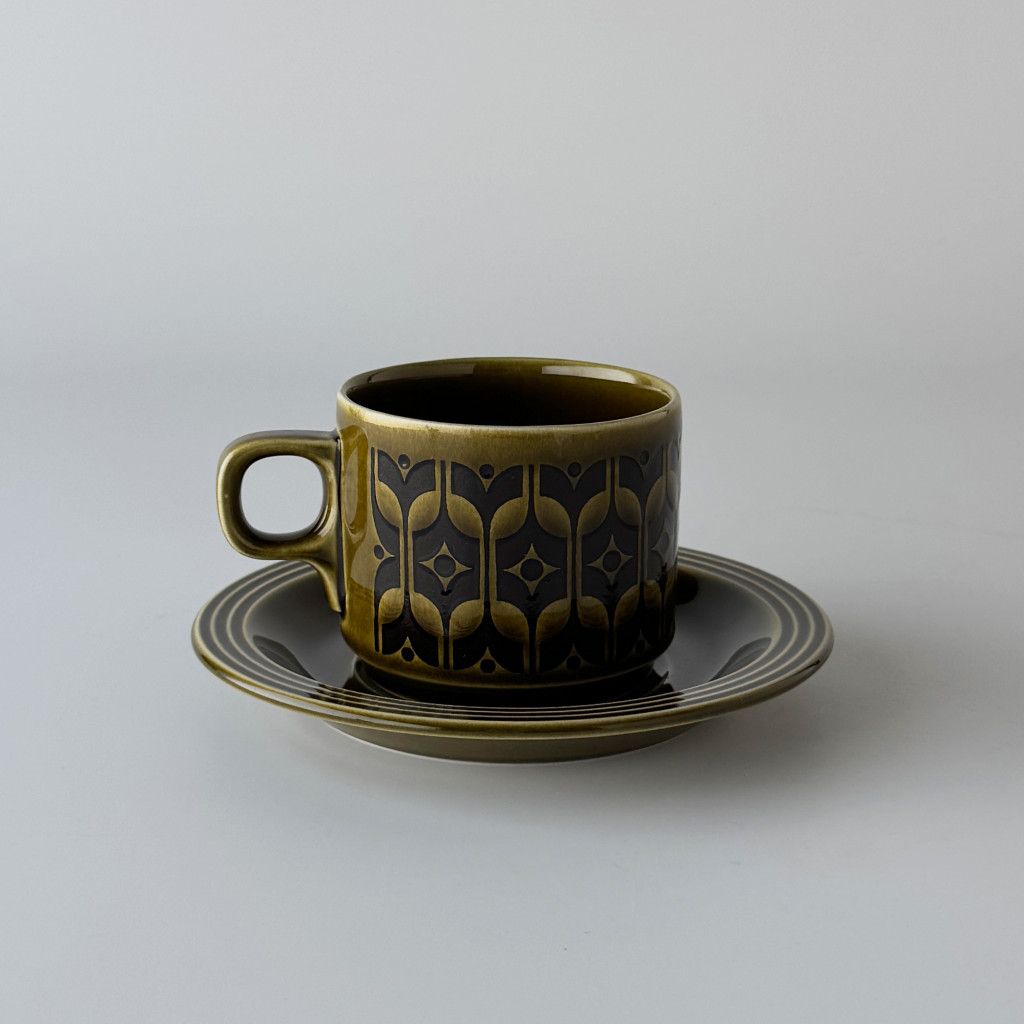 Heirloom エアルーム カップ&ソーサー Lakeland green 緑