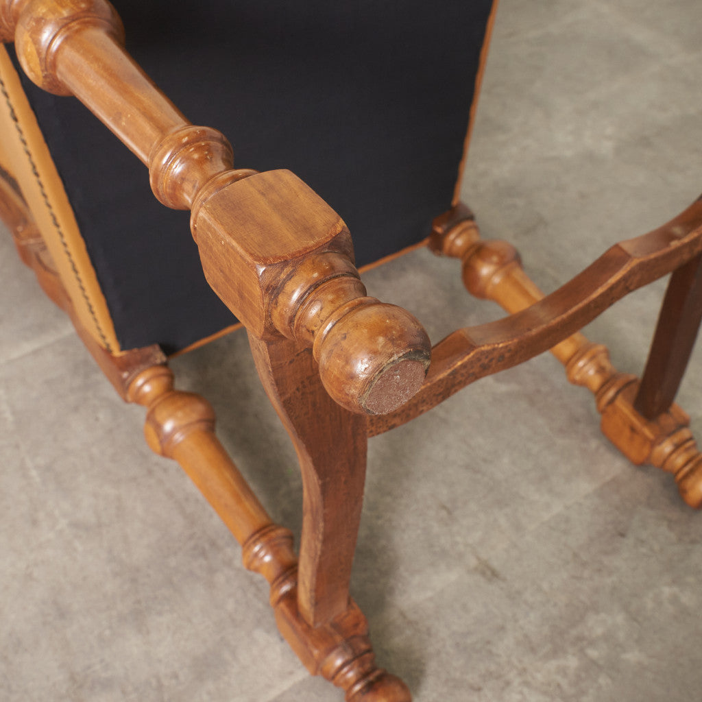 西洋クラシック ダイニングチェア 4脚セット / 座面張替済