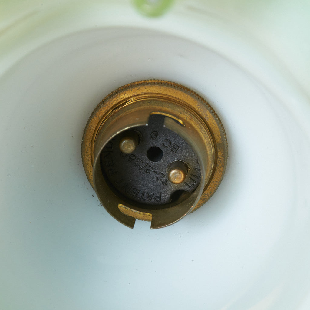 アンティーク ミルクガラス×クリアガラス ペンダントライト