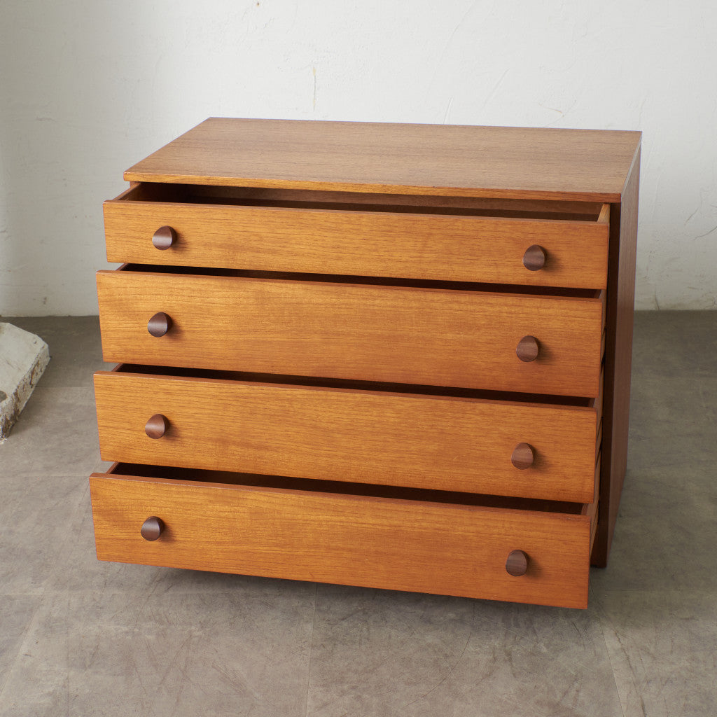 英国ヴィンテージ 4段チェスト