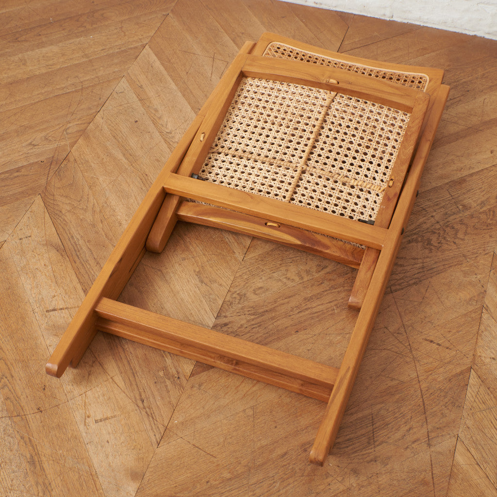 ラタン編み フォールディングチェア