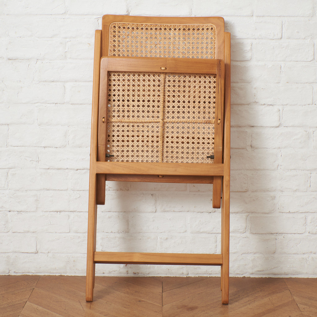 ラタン編み フォールディングチェア