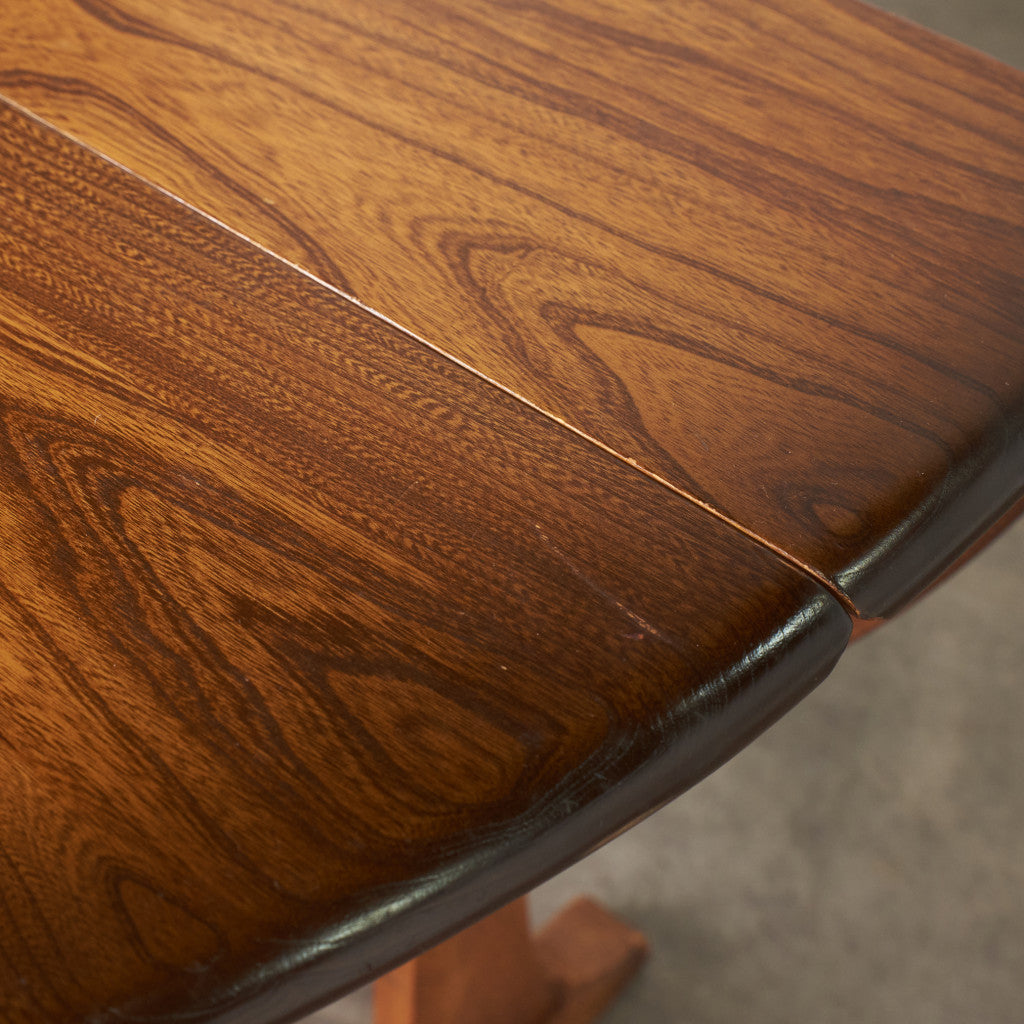 オーバル型 ドロップリーフ ゲートレッグテーブル (610)