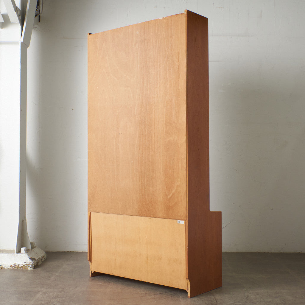 ヴィンテージ ビューロー付きブックケース